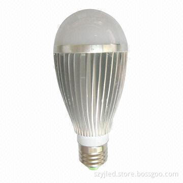 7W E27 LED Bulb with 100 to 240V AC Input Voltage and 630lm Luminous Flux